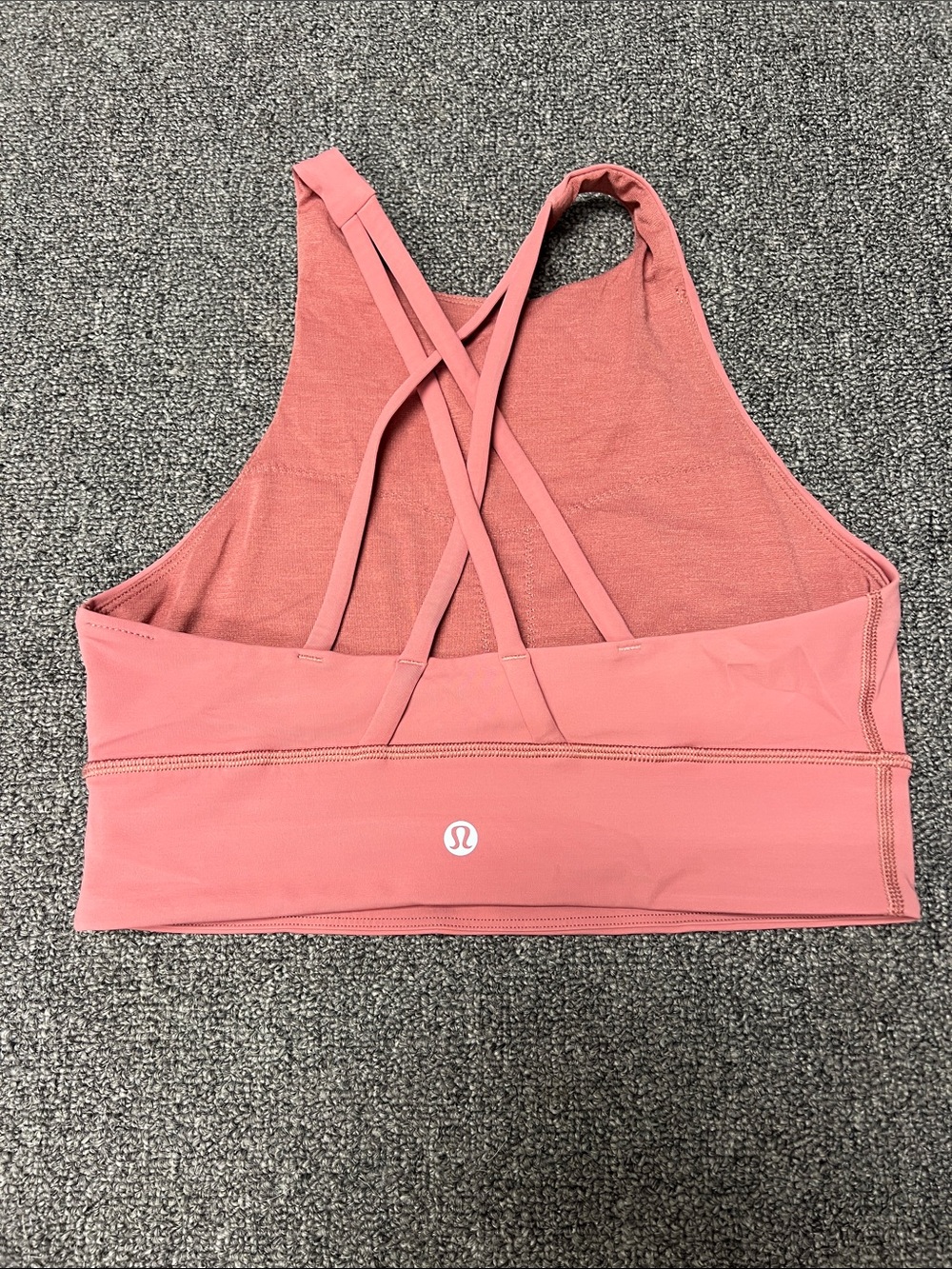 lululemon athletica Dusty Pink Strappy Cross-Back Sports Bra